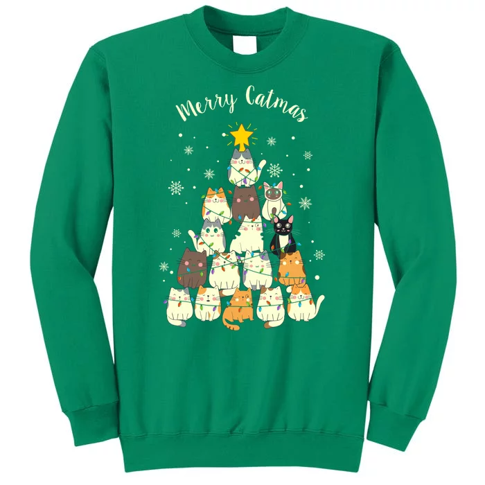 Merry Catmas Cute Cat Lover Christmas Sweatshirt