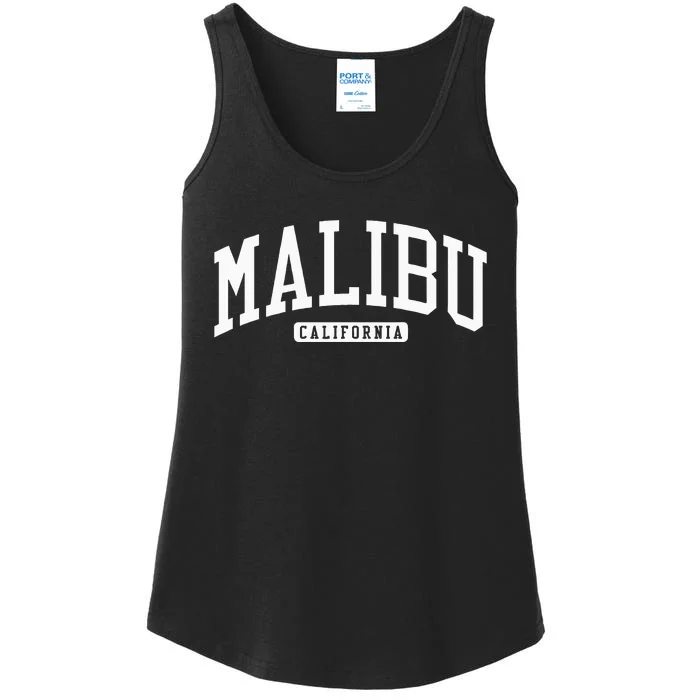 Malibu California CA College Ladies Essential Tank