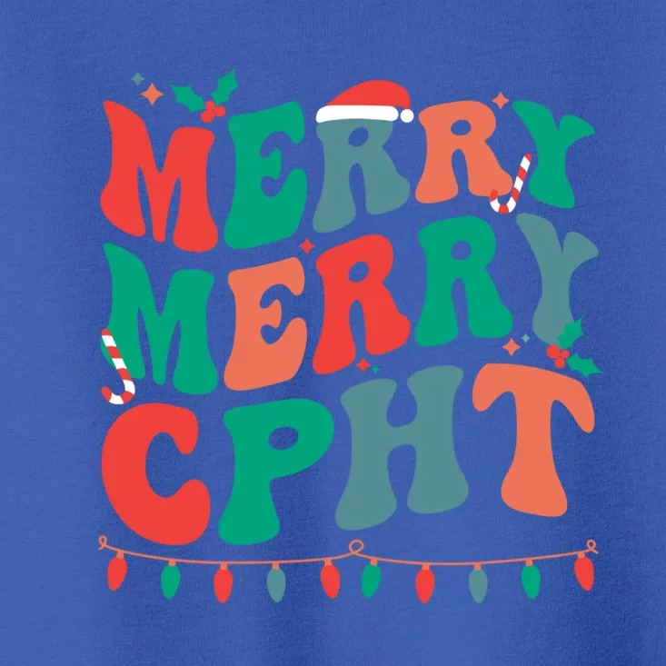 Merry Cpht Christmas Certified Pharmacy Technician Xmas Gift Toddler T-Shirt