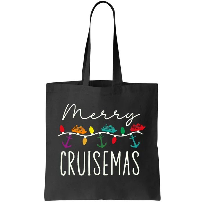 Merry Cruisemas Cruise Christmas Xmas Pajamas Holiday Funny Tote Bag