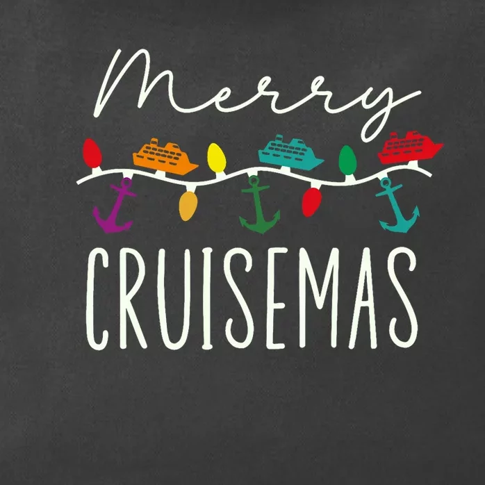 Merry Cruisemas Cruise Christmas Xmas Pajamas Holiday Funny Zip Tote Bag