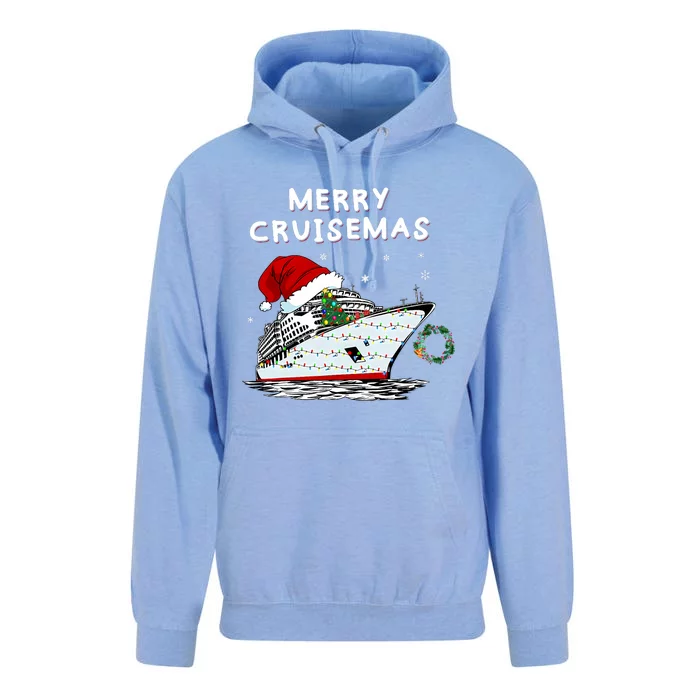 Merry Cruisemas Cruise Ship Santa Hat Christmas Holiday Unisex Surf Hoodie