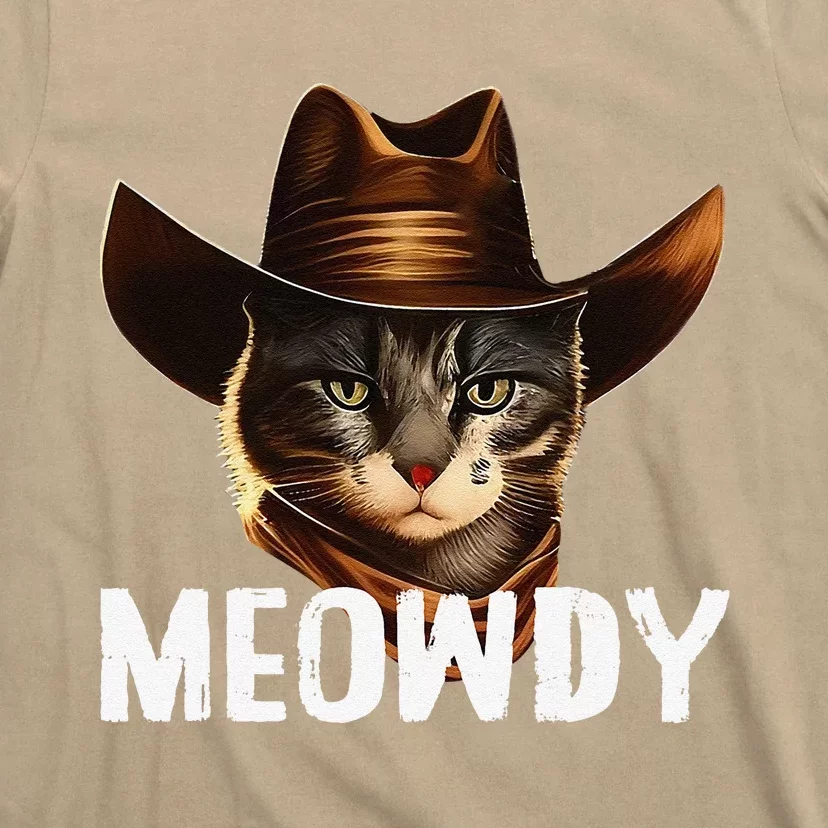 Meowdy Cat Cowboy Funny Cat Meme T-Shirt