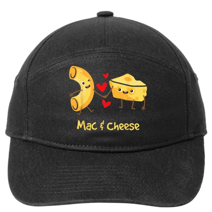 Mac & Cheese Couple Macaroni And Cheese Lover Foodie 7-Panel Snapback Hat