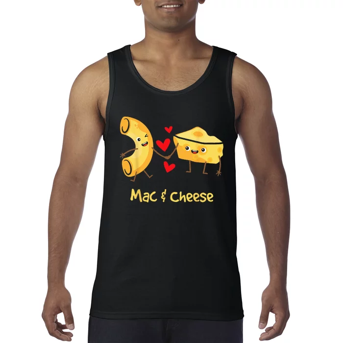 Mac & Cheese Couple Macaroni And Cheese Lover Foodie Tank Top