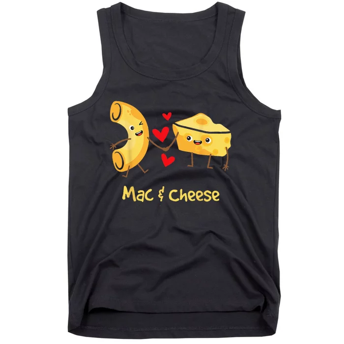 Mac & Cheese Couple Macaroni And Cheese Lover Foodie Tank Top