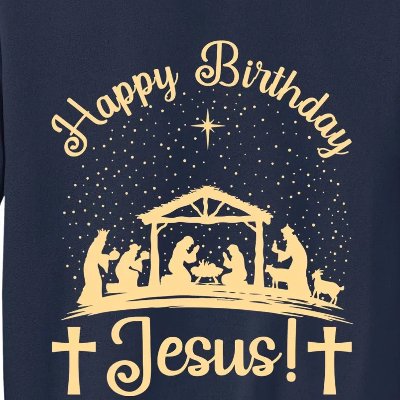 Merry Christmas Christian Happy Birthday Jesus Christ Xmas Sweatshirt