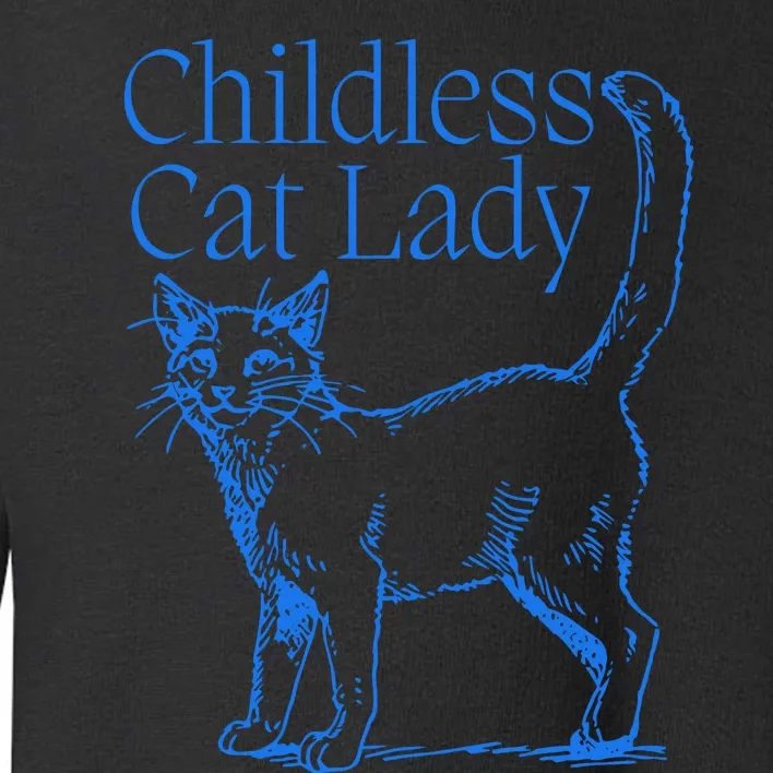 Meidastouch Childless Cat Lady Toddler Sweatshirt