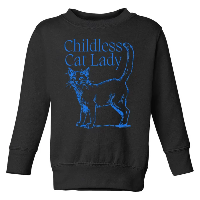 Meidastouch Childless Cat Lady Toddler Sweatshirt