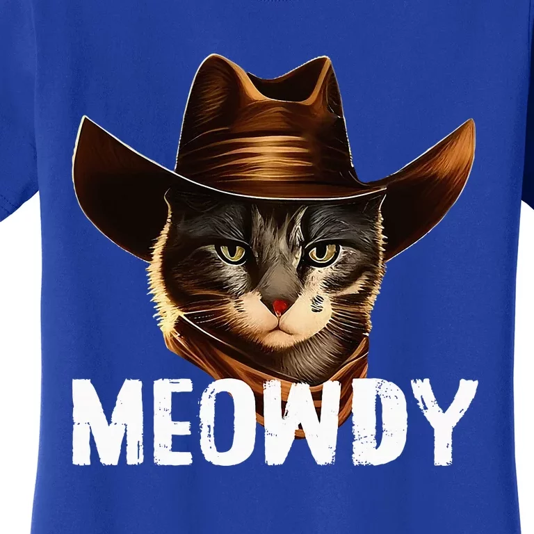 Meowdy Cat Cowboy Funny Cat Meme Women's T-Shirt