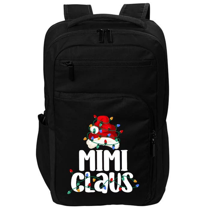 Mimi Claus Christmas Lights Pajama Family Matching Impact Tech Backpack