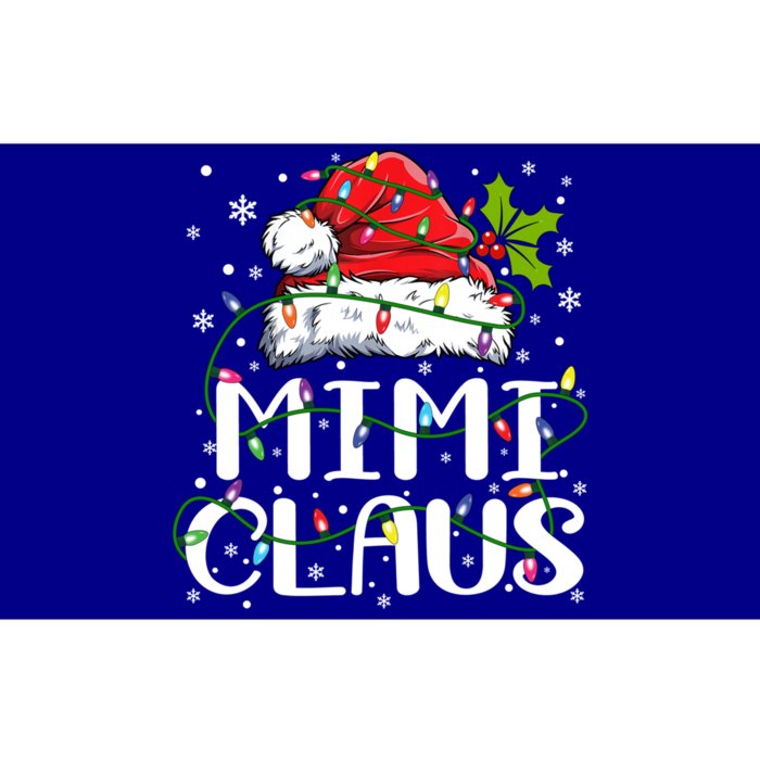 Mimi Claus Cool Gift Christmas Lights Pajama Family Matching Funny Gift Bumper Sticker