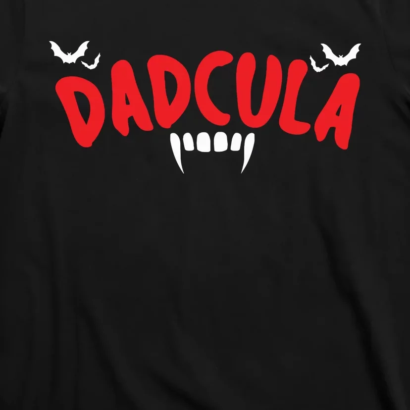 Matching Couple Costume Dad Dadcula Halloween T-Shirt