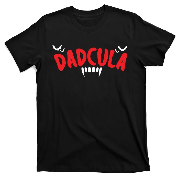 Matching Couple Costume Dad Dadcula Halloween T-Shirt