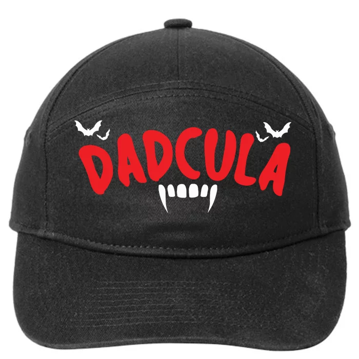 Matching Couple Costume Dad Dadcula Halloween 7-Panel Snapback Hat