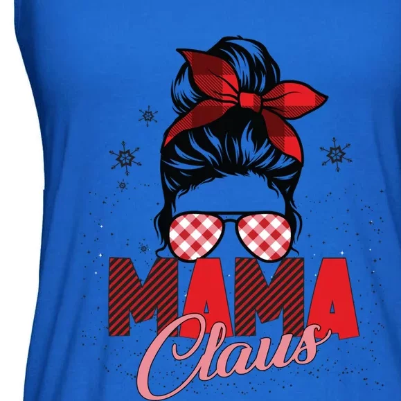 Mama Claus Christmas Costume Team Santa Elf Matching Family Gift Ladies Essential Flowy Tank