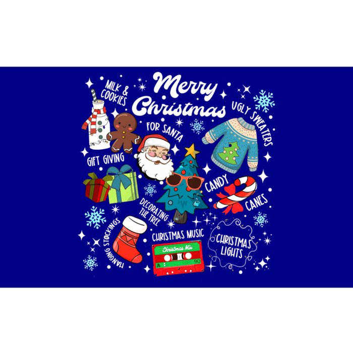 Merry Christmas Christmas Vibes Milk Cookie For Santa Cool Gift Bumper Sticker