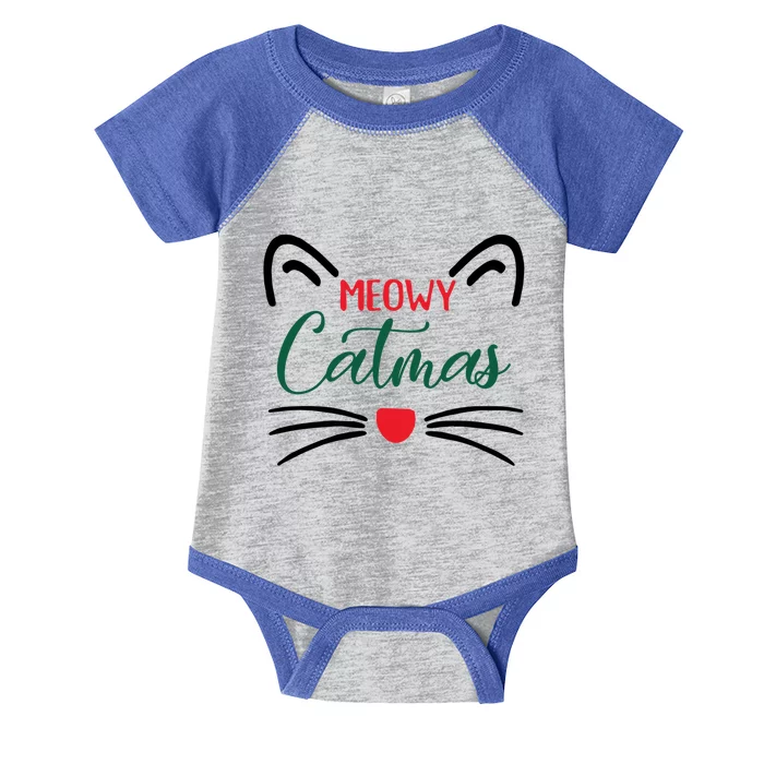 Meowy Catmas Christmas Gift Infant Baby Jersey Bodysuit