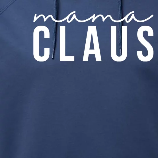 Mama Claus Christmas Holiday Performance Fleece Hoodie