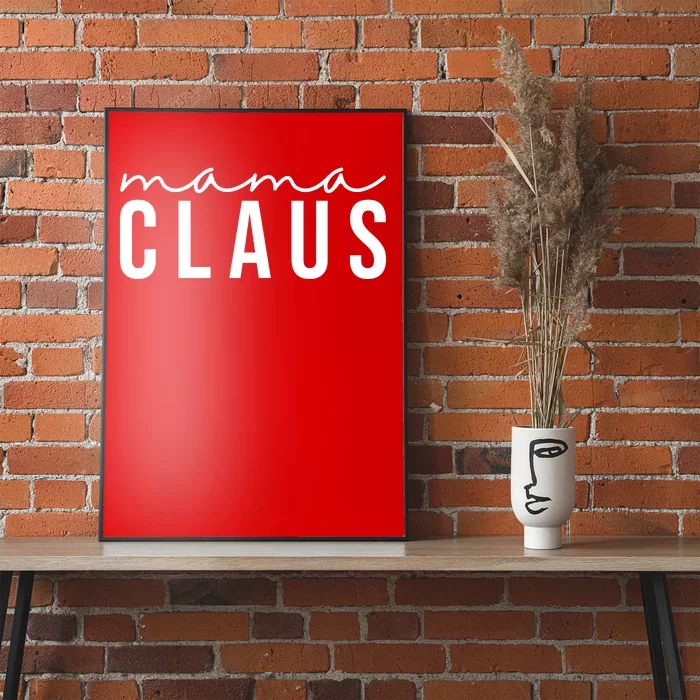 Mama Claus Christmas Holiday Poster