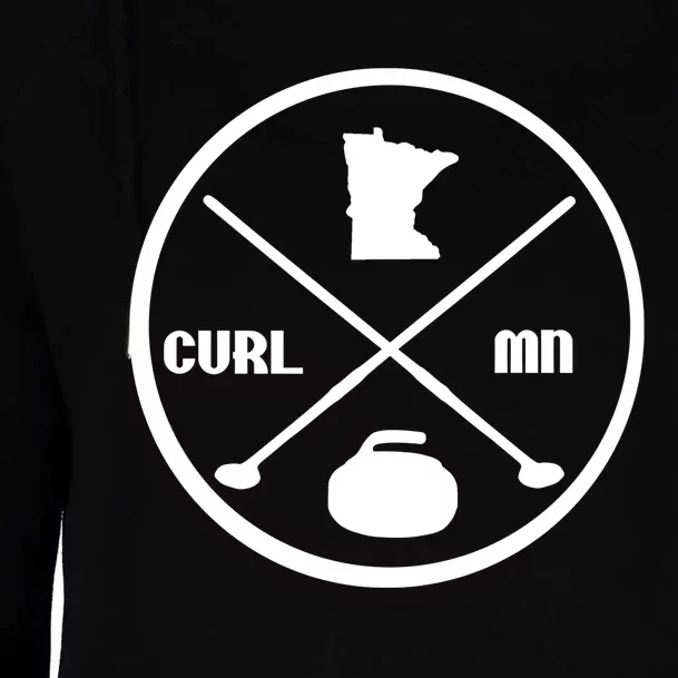 Mn Curling Cute Gift Minnesota Curling Gift Womens Funnel Neck Pullover Hood