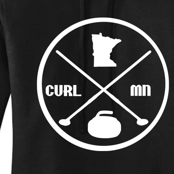 Mn Curling Cute Gift Minnesota Curling Gift Women's Pullover Hoodie