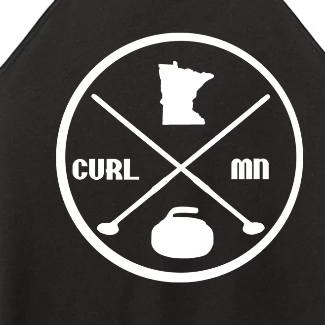 Mn Curling Cute Gift Minnesota Curling Gift Women’s Perfect Tri Rocker Tank