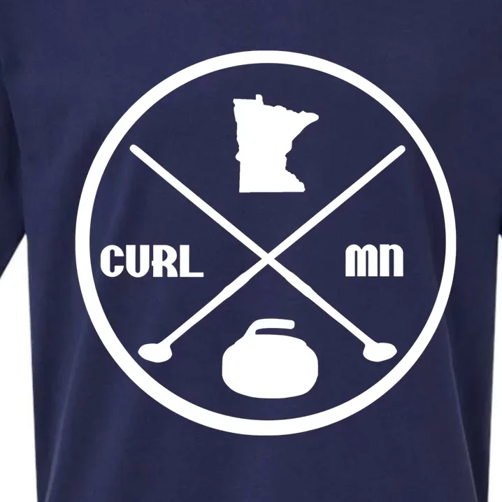 Mn Curling Cute Gift Minnesota Curling Gift Sueded Cloud Jersey T-Shirt