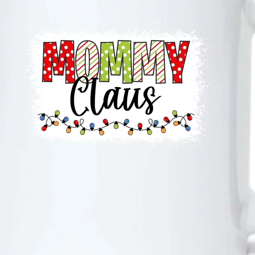 Mommy Claus Cool Gift Christmas Light Pajama Family Matching Cool Gift Black Color Changing Mug