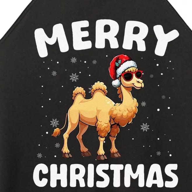 Merry Christmas Camel Merry Xmas Funny Women’s Perfect Tri Rocker Tank