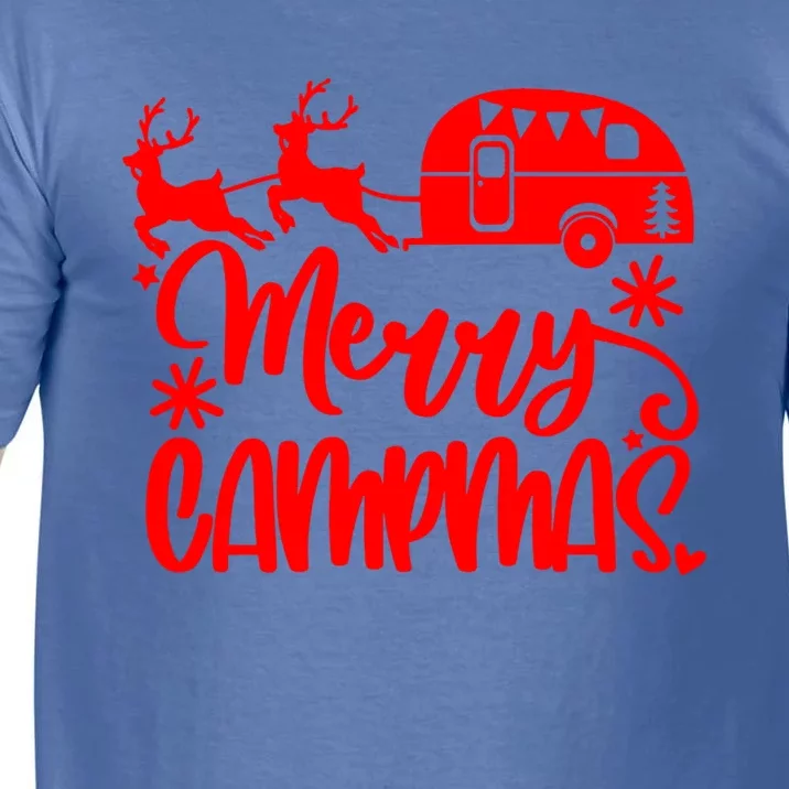 Merry Campmas Camping Christmas Funny Camper Reindeer Gift Comfort Colors T-Shirt