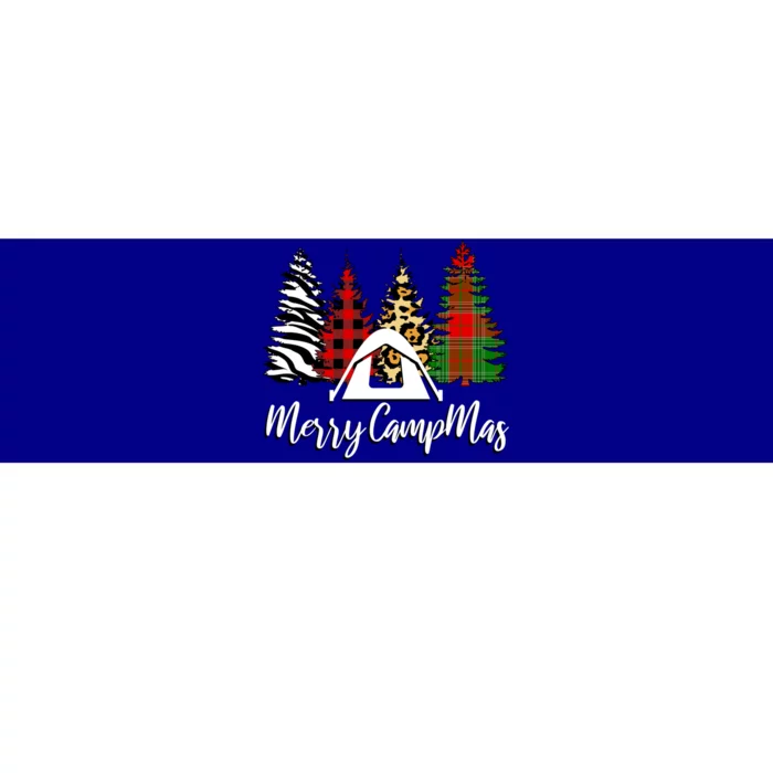 Merry Campmas Camping Country Christmas Leopard Print Cool Gift Bumper Sticker