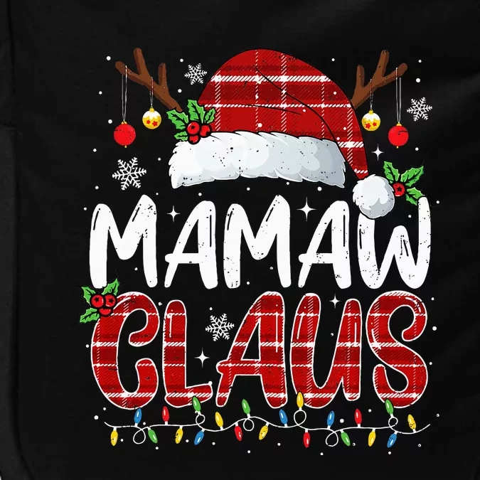 Mamaw Claus Christmas Lights Pajama Family Matching Impact Tech Backpack