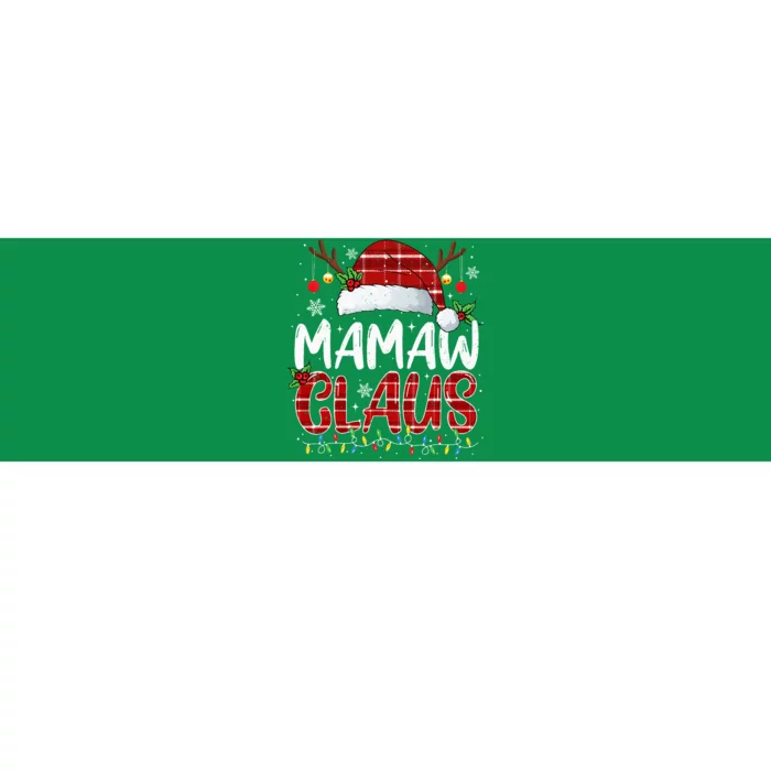 Mamaw Claus Christmas Lights Pajama Family Matching Bumper Sticker