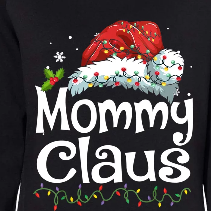 Mommy Claus Christmas Family Group Matching Pjs Xmas Light Gift Womens California Wash Sweatshirt