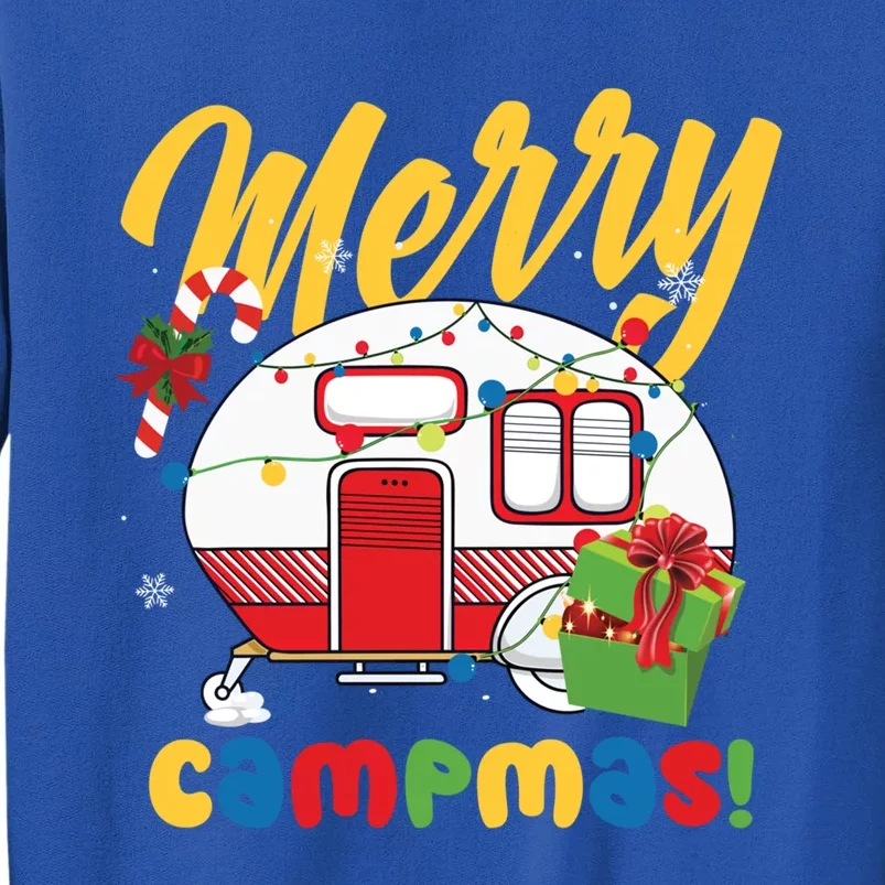 Merry Campmas Christmas Camper Camping Lover Gift Sweatshirt