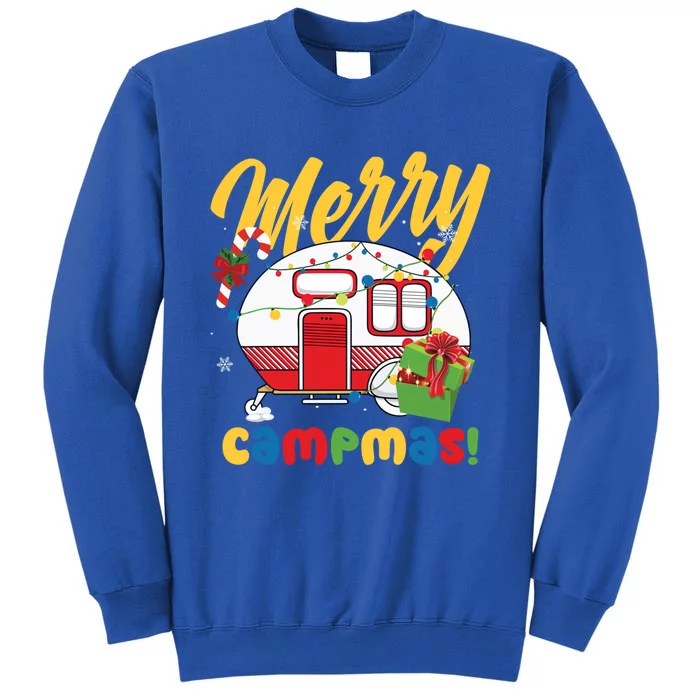 Merry Campmas Christmas Camper Camping Lover Gift Sweatshirt