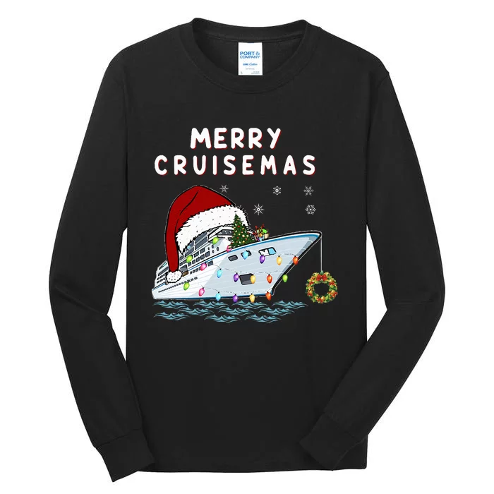 Merry Cruisemas Cruise Lovers Christmas Xmas Cute Tall Long Sleeve T-Shirt