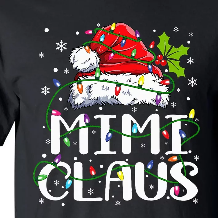 Mimi Claus  Christmas Lights Pajama Family Matching Tall T-Shirt