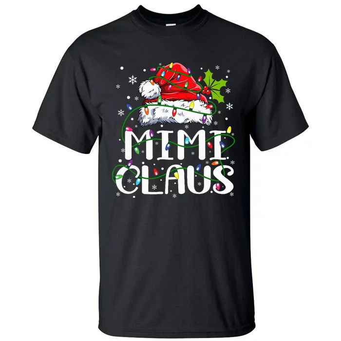 Mimi Claus  Christmas Lights Pajama Family Matching Tall T-Shirt