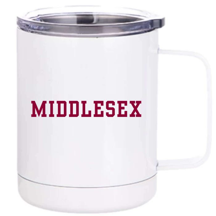 Middlesex Community College Front & Back 12oz Stainless Steel Tumbler Cup