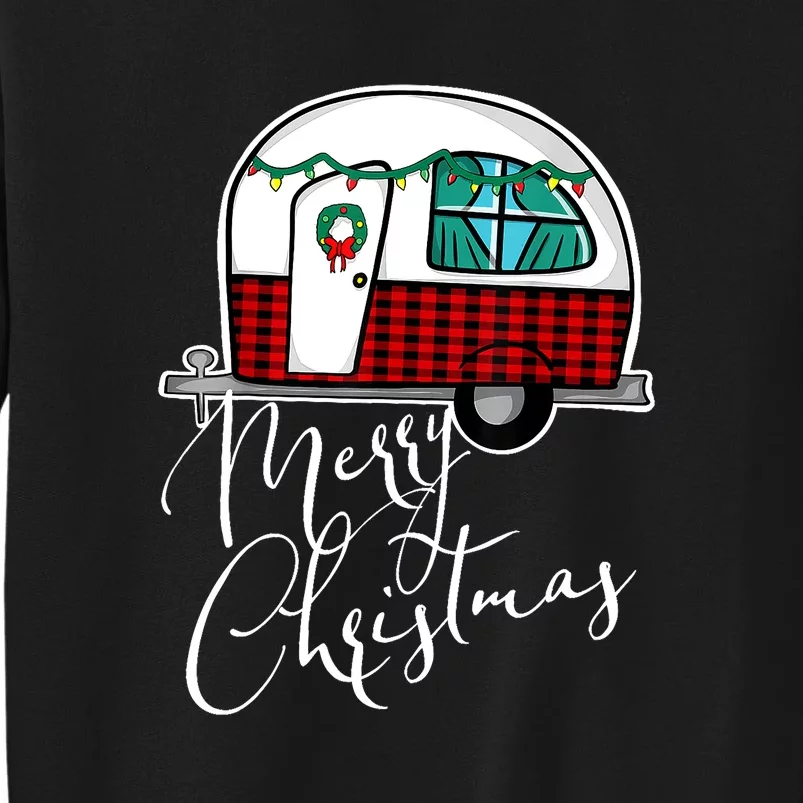 Merry Christmas Camper RV Camping XMas Gift Sweatshirt