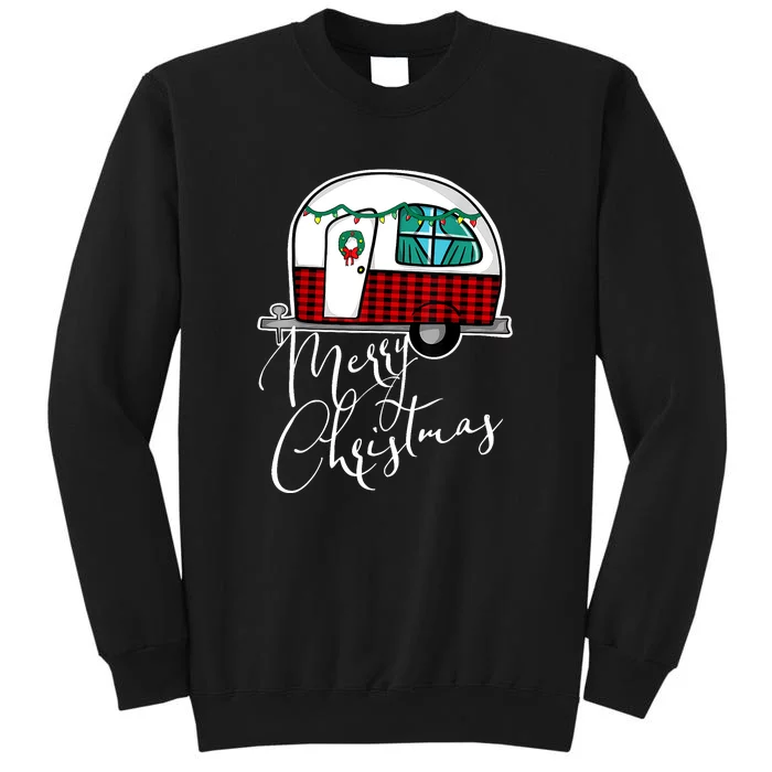 Merry Christmas Camper RV Camping XMas Gift Sweatshirt