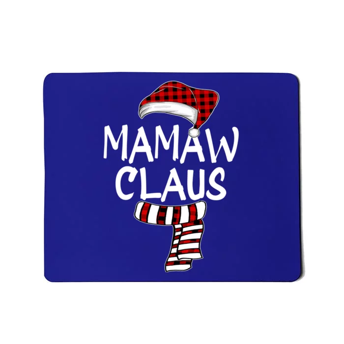 Mamaw Claus Christmas Family Santa Claus Red Plaid Grandma Gift Mousepad