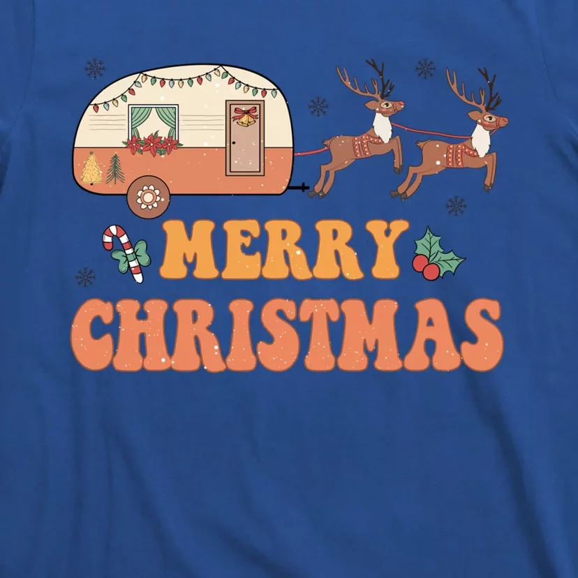 Merry Christmas Camper Merry Campmas Christmas Camping Squad Gift T-Shirt