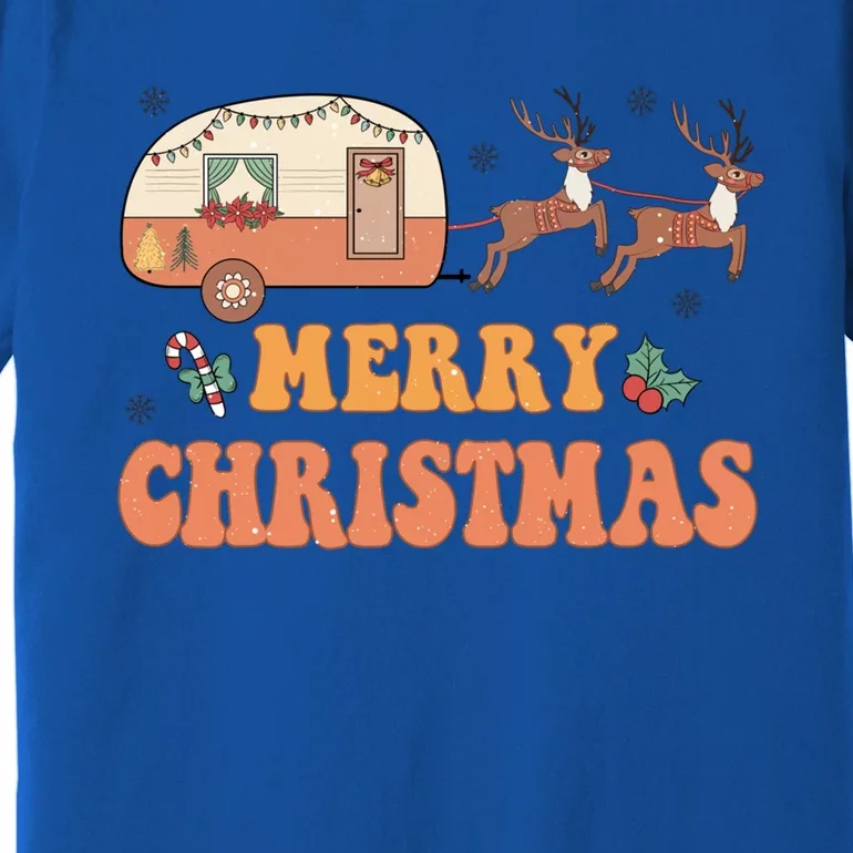 Merry Christmas Camper Merry Campmas Christmas Camping Squad Gift Premium T-Shirt