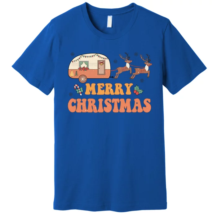 Merry Christmas Camper Merry Campmas Christmas Camping Squad Gift Premium T-Shirt