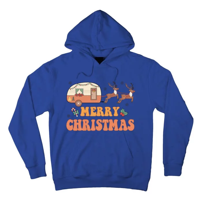 Merry Christmas Camper Merry Campmas Christmas Camping Squad Gift Tall Hoodie