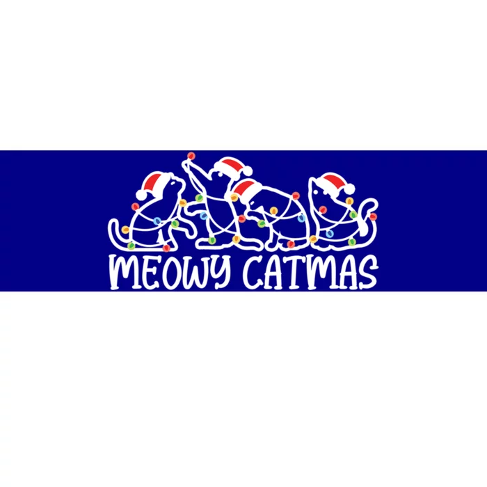 Meowy Catmas Cat Lover Christmas Great Gift Bumper Sticker