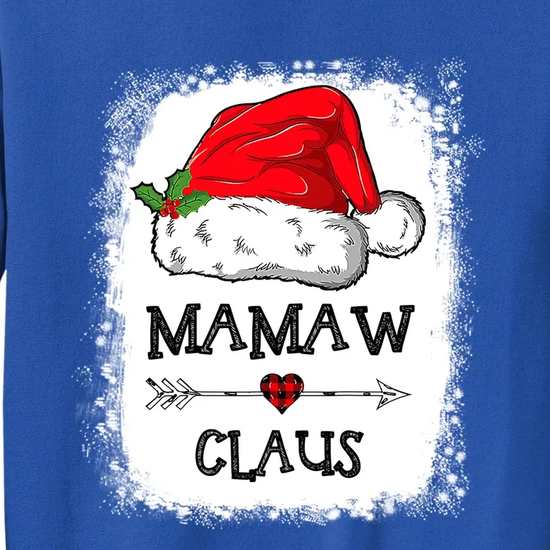 Mamaw Claus Christmas Light Pajama Family Matching Xmas Funny Gift Tall Sweatshirt